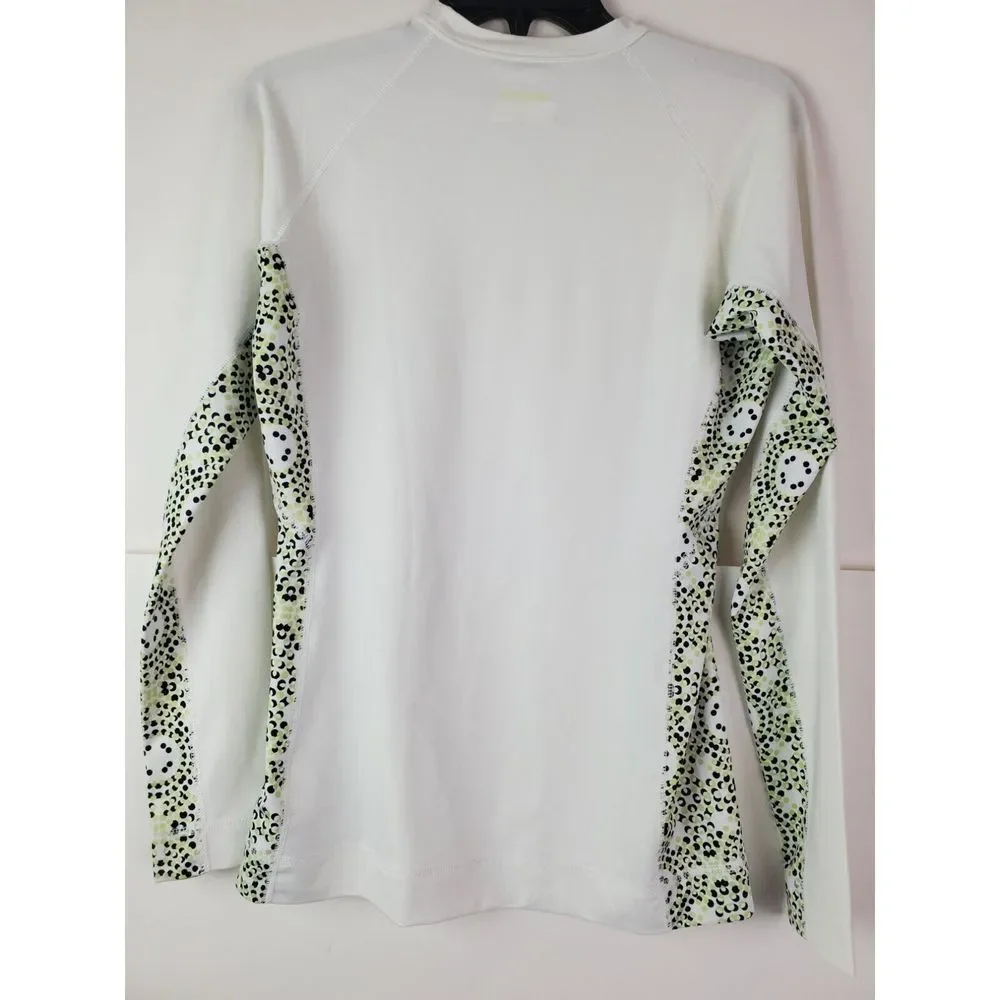 Columbia Women's White PFG Performance Fishing Shirt Size M‎ UPF 50